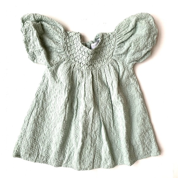 Zara Other - Zara Baby Girl Mocked Embroidered Dress